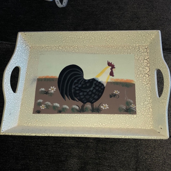 Other - Wooden Rooster Tray